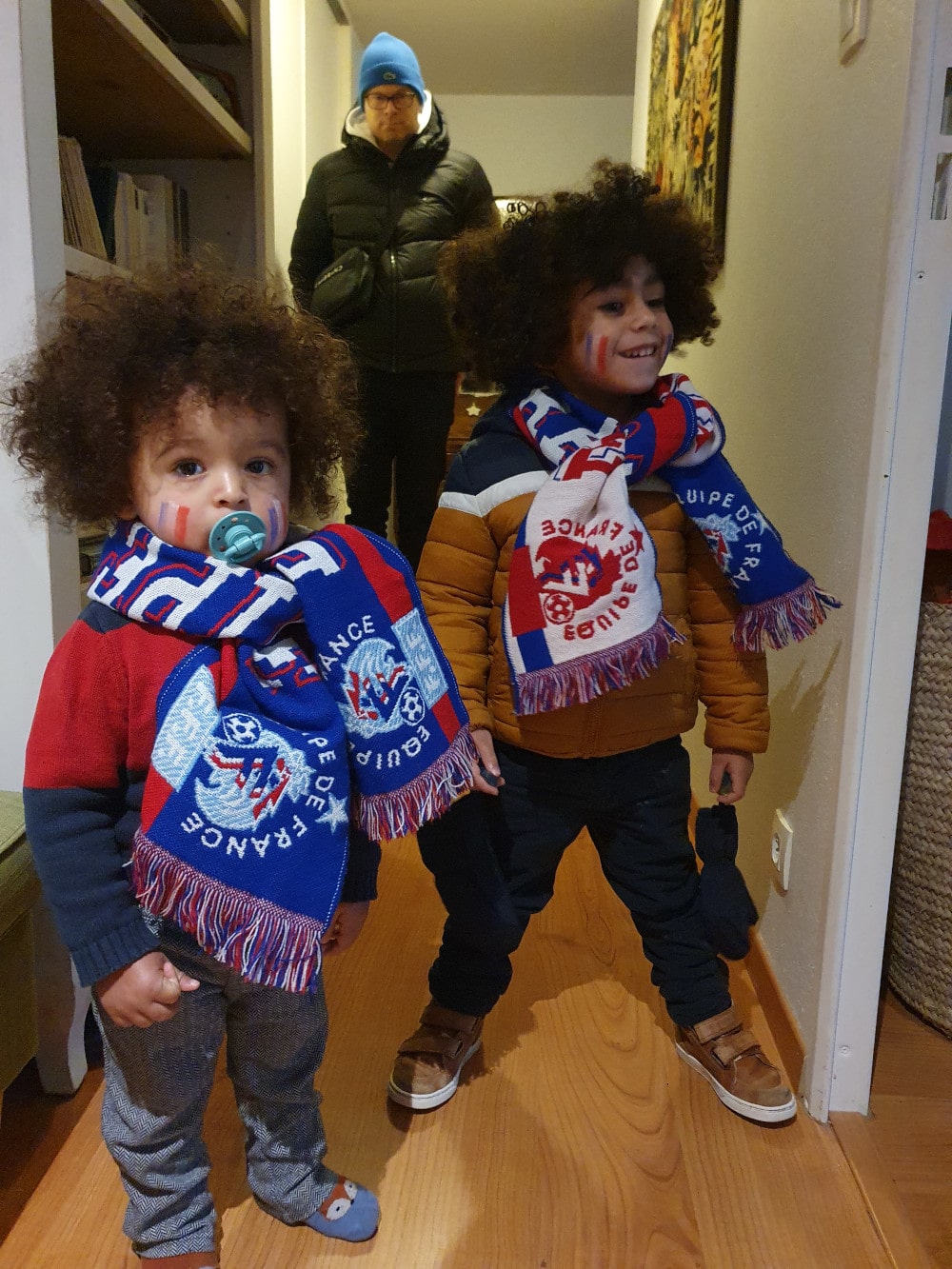 Les enfants prêt pour le match